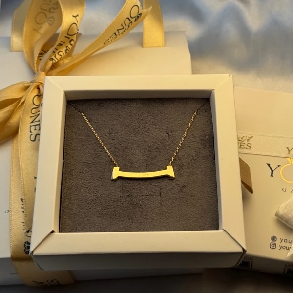 گردنبند منحنی طلا